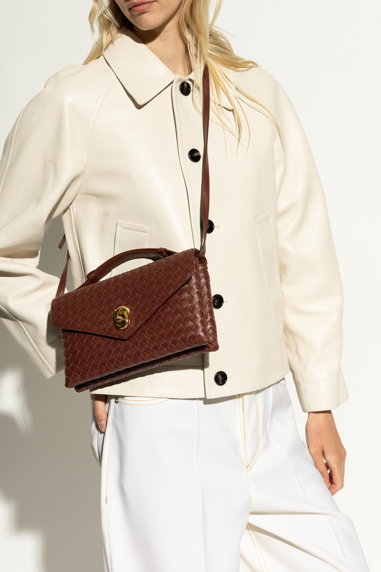 バッグ・カバンその他 BOTTEGA VENETA Women Bags 817191V08Z0 2506 BROWN Bottega Veneta Handbag `Knot Lock` | Women's Bags | Vitkac